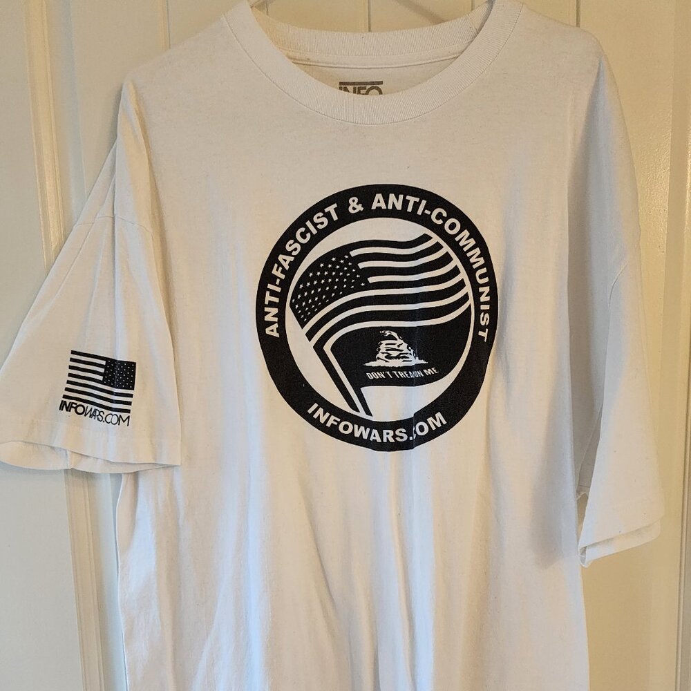 INFOWARS Anti Fascist & Anti Communist T-Shirt